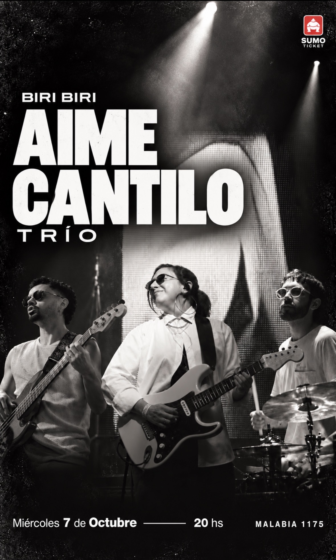 Afiche de Aime Cantilo Trío en BIRIBIRI
