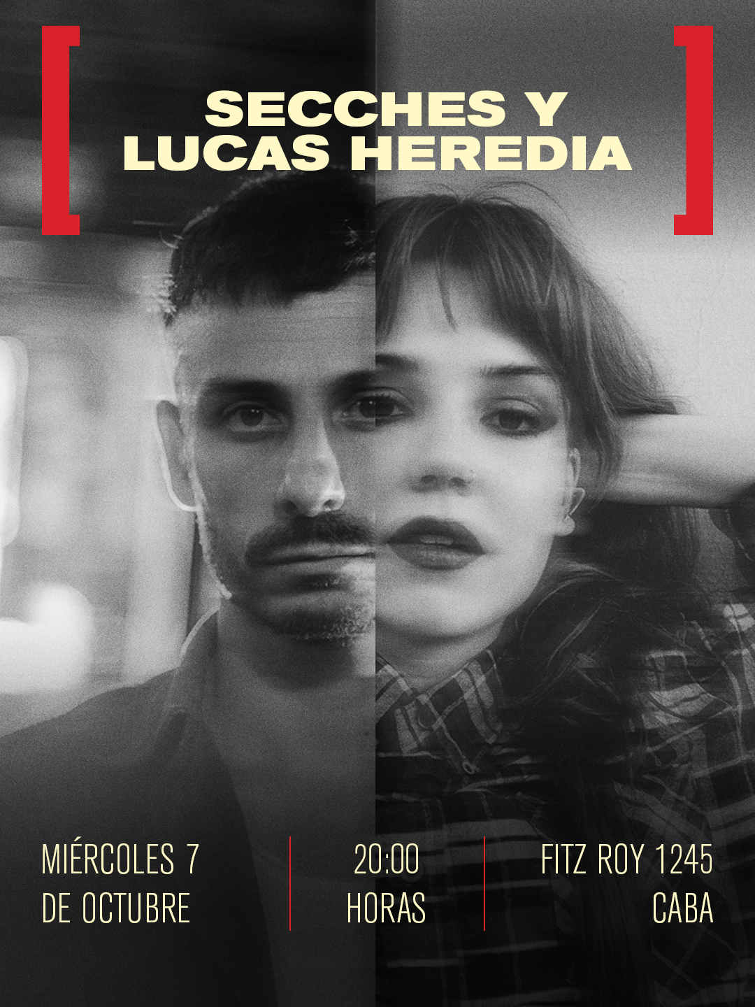 Afiche de Secches y Lucas Heredia